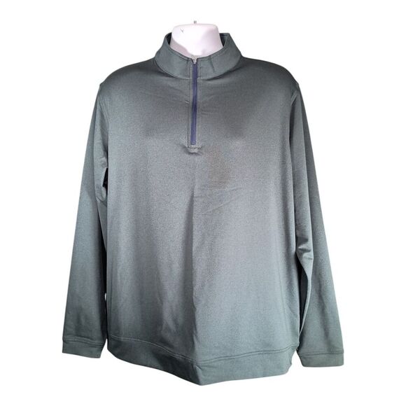 Peter Millar Perth Performance Quater-Zip Jacket Pullover Green Men's XL - Picture 1 of 6